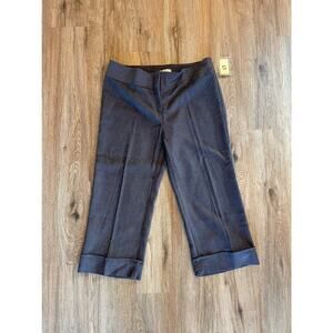 Andreana Gray Corduroy Capris Size 12 NWT